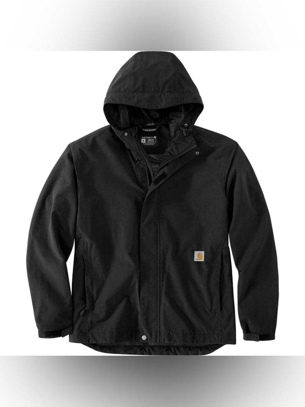 Carhartt Men’s Storm Defender Loose Fit Lightweight Jacket Black Size 4XL
